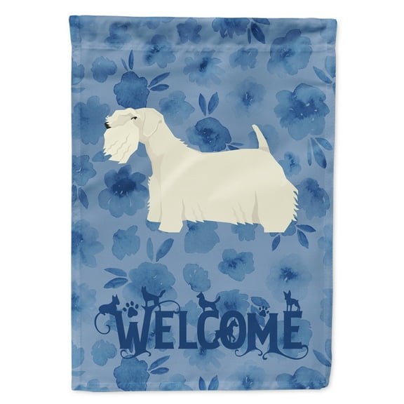 Carolines Treasures CK6265GF Sealyham Terrier Welcome Flag Garden Size Small multicolor