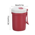 thumbnail image 6 of OEFNTAC Stainless Steel Insulated Soup Cup 400ml Sealed Lid with Handle Thermal Food Container for Office Travel Leak Proof 3.54x3.54x4.52in, 6 of 7
