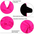 thumbnail image 6 of Hilor Womens Ruched Two Piece Bathing Suits Tummy Control Swimwear Halter Tankini Swimsuits, 6 of 6