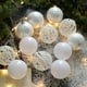 thumbnail image 4 of mfyjkho Adornos navideños de bolas con cintas para colgar, de plástico transparente, para decoración navideña, paquete de 12, 4 of 7