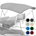 thumbnail image 1 of KNOX Toile de Remplacement Universelle à 3 Nœuds pour Toit de Bimini, Toile de Toit de Bimini Seulement avec Botte de Rangement à Glissière, Qualité Marine 600D, Imperméable, Pare-Soleil Anti-Décoloration pour Bateau, Sans Cadre, 85-90 Pouces L, Gris Pâle, 1 of 7