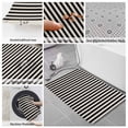 thumbnail image 6 of Black Striped Bath Mat 3 Piece Bathroom Rug Set, Modern Simple Farmhouse Beige Vintage Non Slip Bath Rug Contour Mat and Toilet Lid Cover, Absorbent Shower Mats Soft Bath Rugs and Mats Sets, 6 of 8