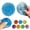 Blue, variant on Textured Mini Stress Balls,2.36in/6cm Mini Gumdrop Stress Balls,Textured Memory Gel Soft Stress Ball,Stress Relief Squeeze Ball for Adults