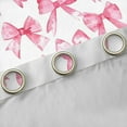 thumbnail image 4 of jejeloiu Kawaii Bow Black Out Curtains,Girls Bow Knot Curtains Pack of 2 (42x63 Each),White Pink Bedroom Curtains,Breathable Bedroom Decorative, 4 of 6