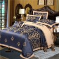 thumbnail image 2 of 4 Pcs Draps de Luxe Queen King en Coton Housse de Couette Coton, 2 of 7
