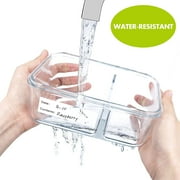 500 Freezer Refrigerator Food Labels Reminder Water Oil Resistant in Roll with Perforation Line,Removable Adhesive