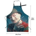 thumbnail image 5 of Horror Freddy Krueger Kitchen Cooking Aprons, Adjustable Bib Soft Chef Apron with 2 Pockets for Men Women, 5 of 8
