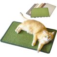 thumbnail image 1 of Alfombrilla rascadora para gatos, rascador de sisal de 23,6 x 15,7 pulgadas para gatos de interior con velcro, almohadilla para rascar para gatos en la pared del piso, alfombra horizontal para rascar, 1 of 4