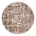 thumbnail image 2 of Unique Loom Hermitage Collection Area Rug - Armor (6' Round Chocolate Brown/Black), 2 of 6