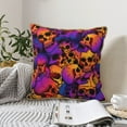 thumbnail image 6 of Kll Skull Decorative Throw Pillow Covers Velvet Soft For Couch Sofa Bedroom Living Room Outdoor -20"X20", 6 of 8