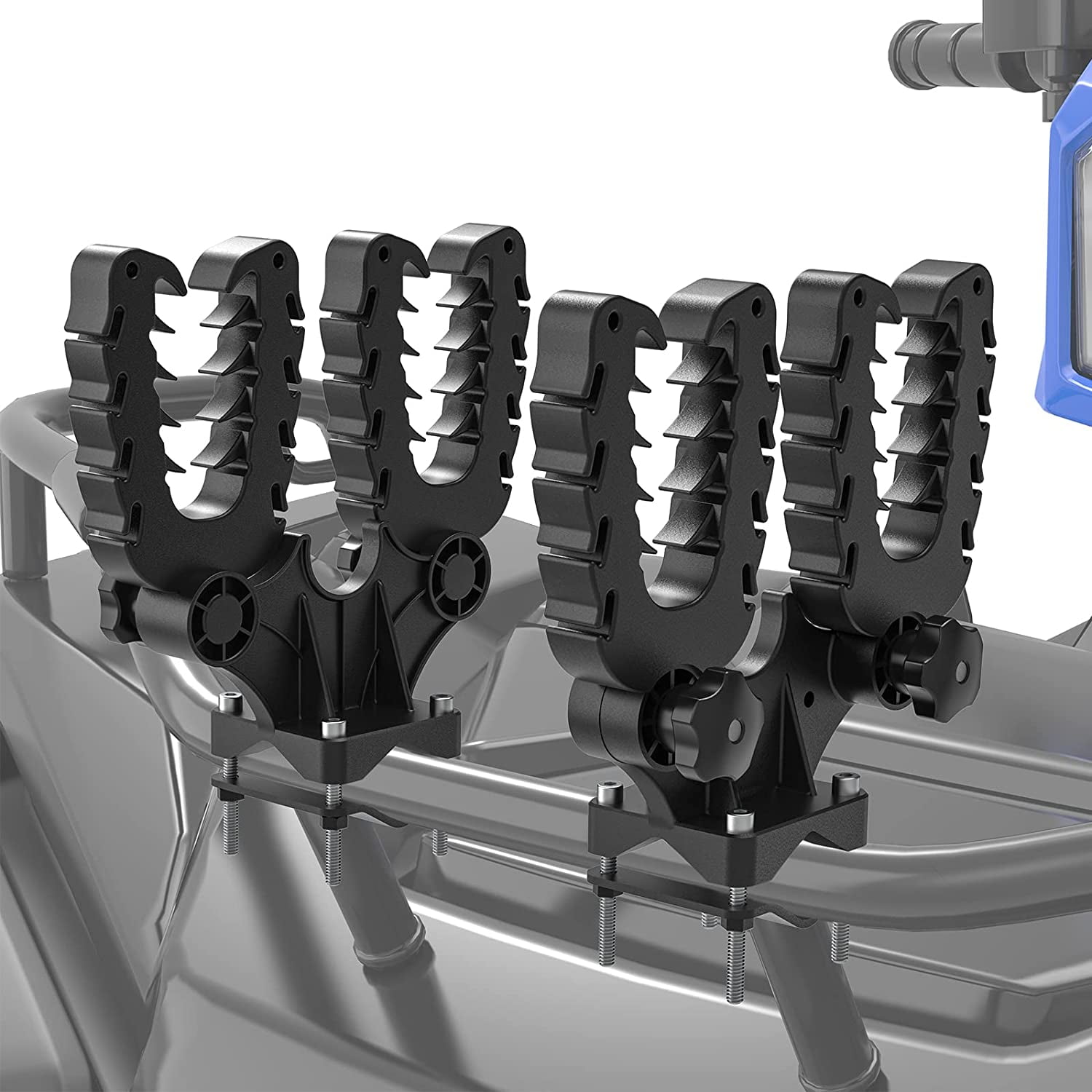 Kemimoto Double ATV Gun Holder Mount Bow Rack Tool Grips forHunting Bike Mobility Scooter