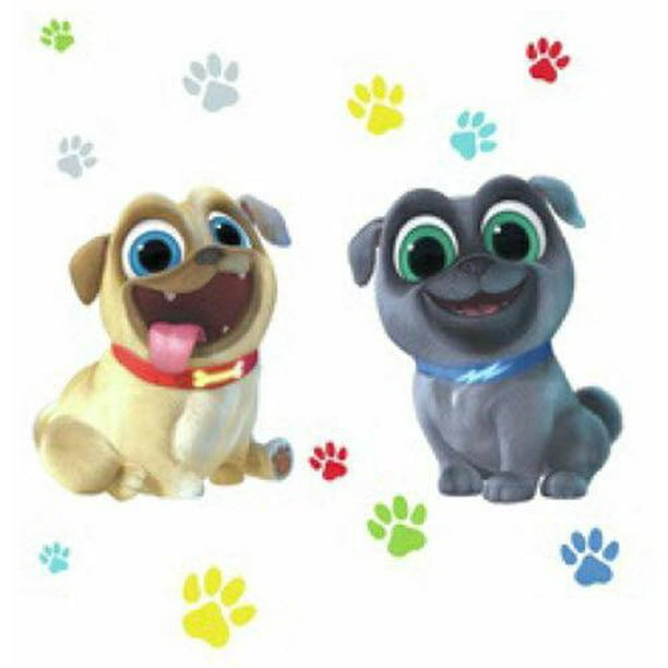 Puppy Dog Pals 13 Giant Wall Decals Paw Prints Stickers Decor Walmart Com Walmart Com