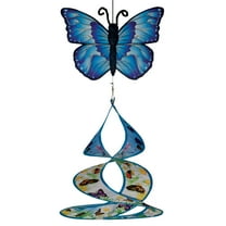 In the Breeze 4809 — Butterfly Theme Duet — Colorful and Fun Outdoor Wind Spinner for Yards and Gardens