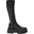 thumbnail image 7 of Steve Madden Tero Black Side Zipper Round Toe Chunky Platform Heel Tall Boots (Black, 10), 7 of 7