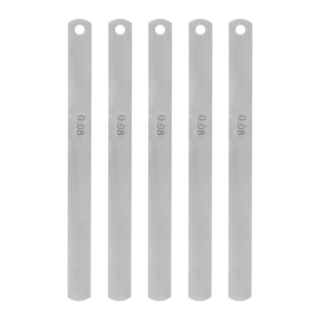 5uds Mn Acero Sensor Calibre 0,08mm Grosor 150mm Longitud Métrica Relleno Grosor Calibre Espacio Medición Herramienta Única Hoja