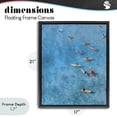 thumbnail image 4 of Stupell Industries Contemporary Leisurely Surfers on Sea Black Floating Frame Canvas Art, 17 x 21, by Jesse Keith, 4 of 8