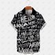 thumbnail image 1 of Disney Short Sleeve Shirt Men's Summer Mickey Mouse Loose Loose Casual Hawaiian Holiday Beach Shirt T Shirt Top Button ShirtM Gao Jinjia LED, 1 of 2