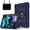 Navyblue+Black, variant on ELEHOLD 3-Layer Rugged Case For Apple iPad Air 11 (2025 / 2024) Heavy Duty Shockproof Cover, [Drop Protection], [Logo Visible], With Kickstand & Pencil Holder & Shoulder Strap, Black
