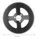 thumbnail image 3 of Black Disc 25H Three Holes 80T Crankset Inner Diameter 29mm Sprocket for Electric Scooter, 3 of 4
