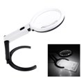 thumbnail image 1 of Portable 10 LED Light Magnifier Magnifying Glass with Light Lens Table Lamp Handheld Foldable Loupe, 1 of 6
