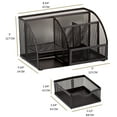 thumbnail image 4 of EXERZ Wire Mesh Desk Organizer - Black, 4 of 10