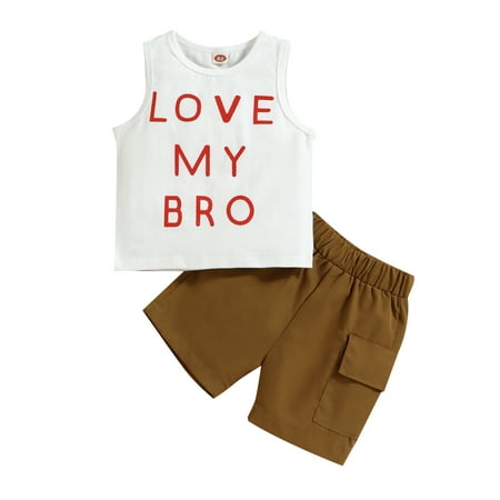 

Canrulo Toddler Baby Boys 2pcs Clothes Sleeveless Tank Tops and Shorts Summer Beach Holiday Set White 3-4 Years