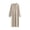 Beige, variant on GigrtiJin Women's Casual Fall Sweater Dress Long Sleeve Crewneck Button up Dresses Solid Color Knit Maxi Dress