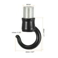 thumbnail image 2 of Uxcell Alloy Ceiling Hook 22mmx28mm for Ceiling Pendant Light Plate Black 2 Pack, 2 of 5