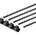 thumbnail image 1 of Unique Bargains 100 Pcs 12mm (1/2") Plastic Binding Combs 90 Sheet Capacity 21 Rings, Black, 1 of 6