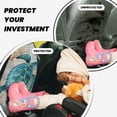 thumbnail image 3 of Goofa Watercolor Sea Turtle Pattern Car Back Seat Protector for Kids (2 Pack) ,Anti-kick Storage Mat for Car Seats,Shields from Footprints, 3 of 6