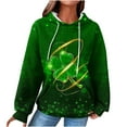 thumbnail image 2 of xixinqiwan Women's Plus Size Hoodies for St. Patrick's Day,Women Shamrock Sweater Lucky Clover Top Irish Long Sleeve Pullover, 2 of 6