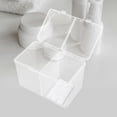 thumbnail image 3 of HEMOTON  Cosmetic Cotton Storage Box Cosmetics Holder Case Pads Organizer Miss, 3 of 8