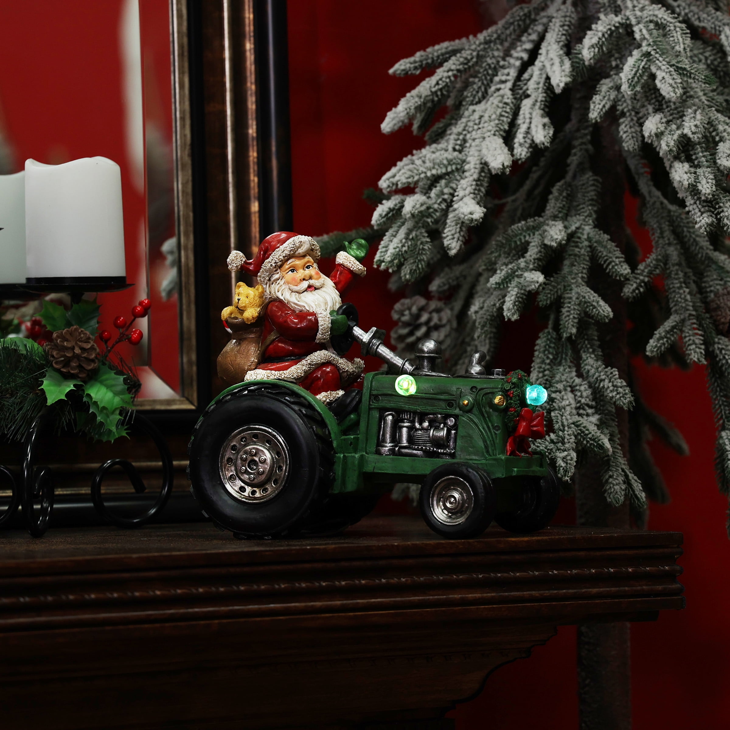 Elf Santa Snowman Holiday Stacked Christmas Plush Toy Door Greeter 26” Tall 
