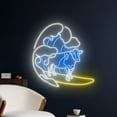 thumbnail image 2 of Handmadetneonsign Cow Surfing Neon Sign, Surfing Cow Neon Sign, Custom Summer Gifts, Animal Surfing, 2 of 5
