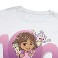 thumbnail image 3 of Dora the Explorer 100 Days Unisex Adult Premium T Shirt (X-Large) White, 3 of 3