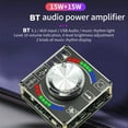 thumbnail image 1 of 15W Stereo Amplifier Board 12/24V Speaker Audio Amplifier BT5.1 3.5mm AUX USB U-disk Input Amplification Module Support Sinilink Mobilephone APP Control, 1 of 7