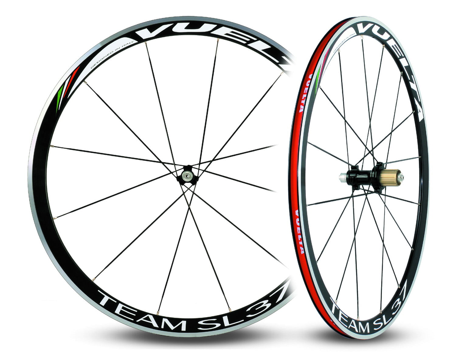 Vuelta Team SL37 Hand Built Alloy Straight Pull Clincher 11sp Road Wheelset Cycle Force Group 811250159 