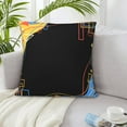 thumbnail image 5 of LNWH Decorative Pillow Covers, Colorful Geometric Art Square Sofa Decorative Knit Pillow Case, 24"x24", 5 of 8