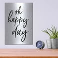 thumbnail image 4 of Luxe Metal Art 'Oh Happy Day' by Susan Ball, Metal Wall Art, 12"x16", 4 of 9