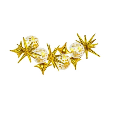 Packed Party "Good AS Gold" Gold Mylar and Confetti Balloon Mixed Balloon Pack