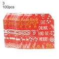 thumbnail image 2 of 100 Pcs Eco-friendly Christmas Tags Unique Pattern Paper Hanging Gift Labels  Ornaments for Home, 2 of 9