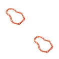 thumbnail image 4 of Collar decorativo Sonducket de acrílico electrochapado Naranja 2piezas, 4 of 6