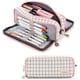 thumbnail image 1 of Estuche grande para lápices, estuche de lona de gran capacidad con 3 compartimentos para adolescentes, 1 of 5
