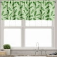thumbnail image 3 of Ambesonne Jungle Valance & Curtain, Oceanic Climate Palms, 55"x30", Fern and Pale Green, 3 of 6