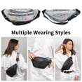 thumbnail image 2 of Unique Bargains 1 Pc Stylish Sports Waist Bag Triangle Fanny Pack for Sports Silver Tone, 2 of 6