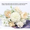 thumbnail image 2 of Juego de 2 ramos de flores de peonías artificiales, hortensias blancas, peonías falsas, flores desmontables, ramo de novia, decoración floral, boda, fiesta, decoración del hogar y jardín Sailing Electrónica, 2 of 5