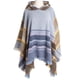 thumbnail image 5 of Chal con capucha a cuadros para mujer, manta, poncho, sudadera con capucha, chal con borlas, 5 of 5