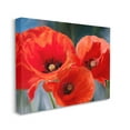 thumbnail image 3 of Bold Red Poppy Flower Trio Botanical & Floral Painting Gallery Wrapped Canvas Print Wall Art, 3 of 7