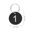 thumbnail image 2 of unbranded 100Pcs Numbered Key Tags Key Tags Identifying With Metal Rings, 2 of 6