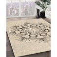 thumbnail image 3 of Ahgly Company Machine Washable Indoor Round Transitional Moccasin Beige Area Rugs, 8' Round, 3 of 7